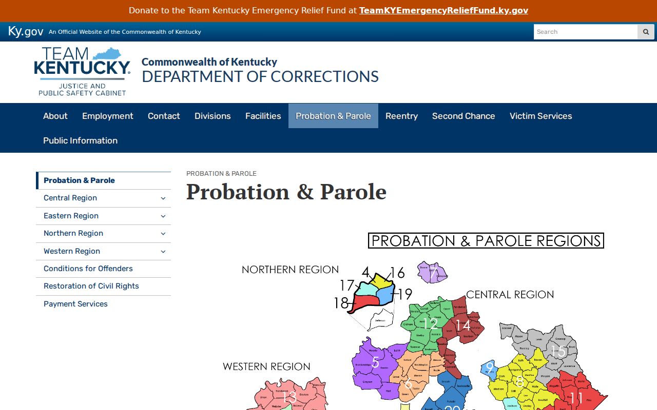 Hopkins County criminal history Kentucky probation and parole